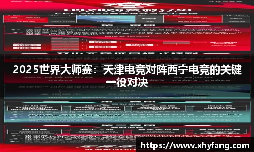 2025世界大师赛：天津电竞对阵西宁电竞的关键一役对决